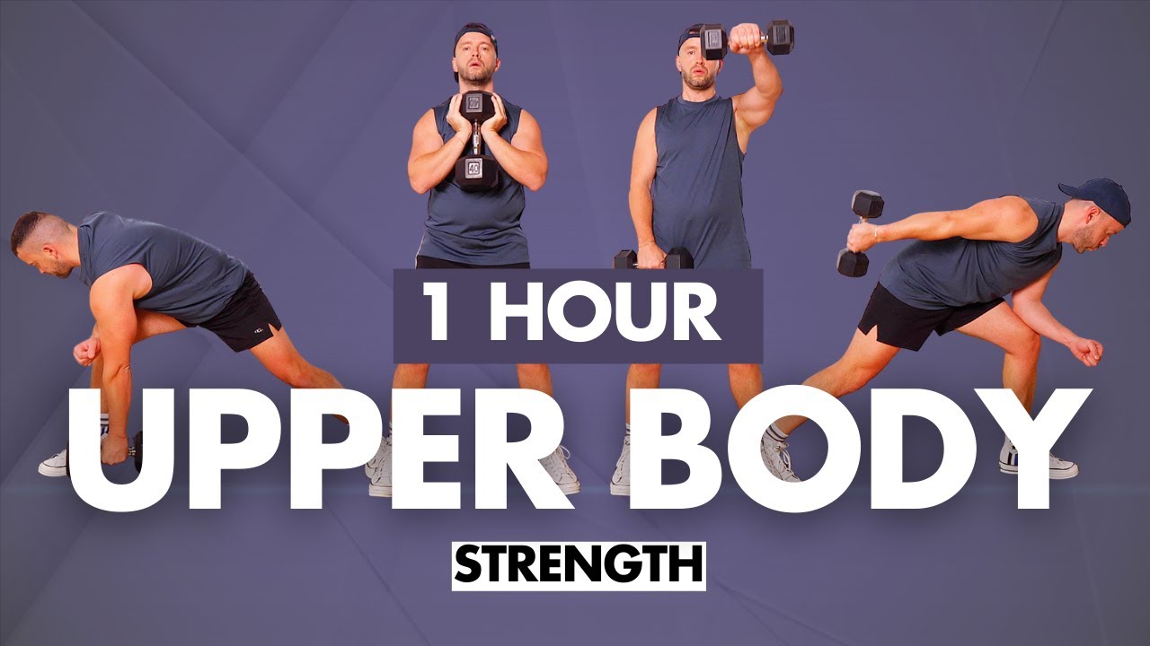 Intense 1 Hour Upper Body Workout | Full Strength Burn at Home