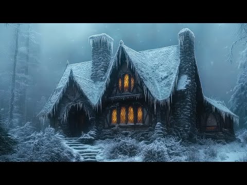 Celtic Winter Music for a SNOWY NIGHT❄️Snowy Medieval Village, Beautiful Celtic Music for Relaxation