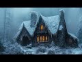 Celtic Winter Music For A SNOWY NIGHT ️Snowy Medieval Village Beautiful Celtic Music For Relaxatio
