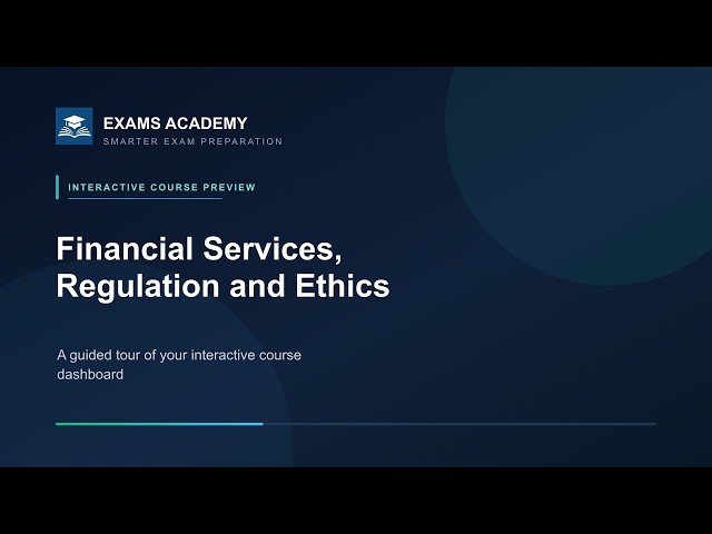 Preview of CII R01: Financial Services, Regulation and Ethics