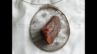 Náhrdelník z ukrajinského jantaru PU-53