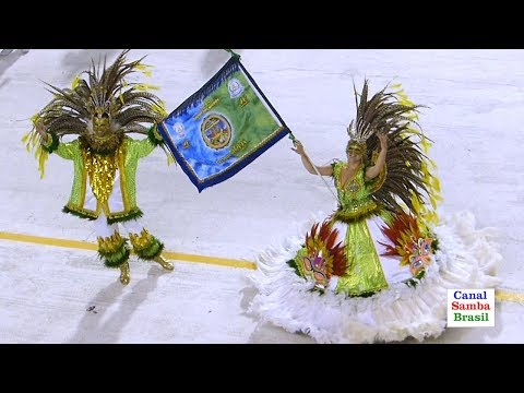 UNIDOS DOS MORROS - SANTOS - 2º Casal  Mestre-sala e Porta-bandeira - Carnaval 2018