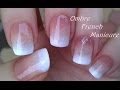 Best Ombre FRENCH MANICURE Design Pure Sponge Nail Art Tutorial, Video French Nail Designs most popullar!