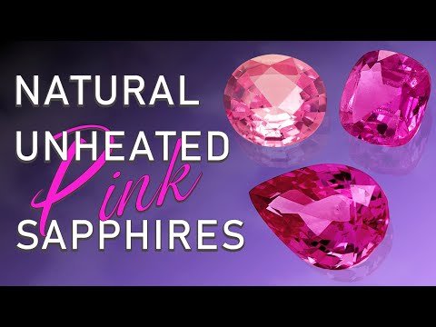 The Best Selection of Natural Unheated Pink Sapphires