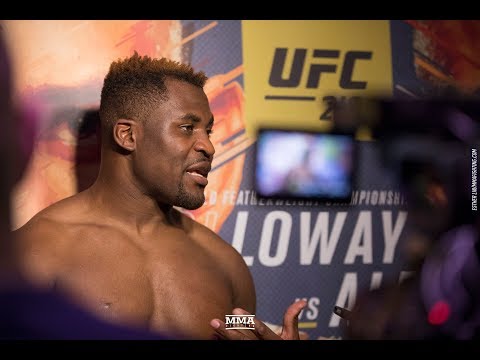 UFC 218: Francis Ngannou Open Workout Scrum - MMA Fighting
