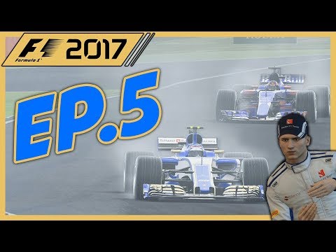 FIRST RAIN RACE OF THE YEAR! |Race 5/20| F1 2017 Sauber Career Mode Episode 5