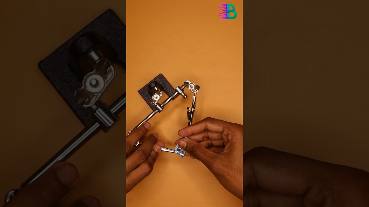 Helping Hands Soldering Stand with Magnifying Glass & Clips Video Thumbnail