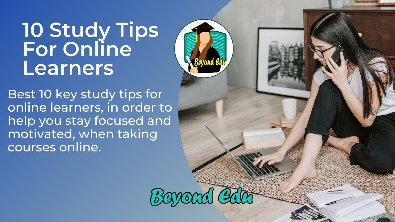 10 Study Tips For Online Learning | Best study tips for online learners | online learning
