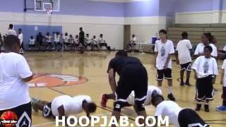 Funny! Russell Westbrook Makes Campers Drop & Do 25 Push-Ups! HoopJab