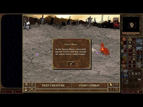 Heroes 3 WoG ERA Battle | "Vamp Skeletons" Vs. "Crystal Dragons"