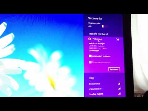LTE und UMTS mobiles Internet mit Windows 8