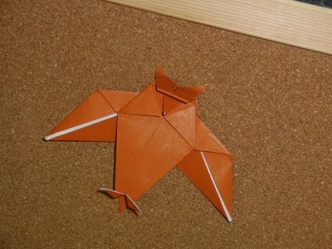 Daily Origami:  130 - Halloween - Owl