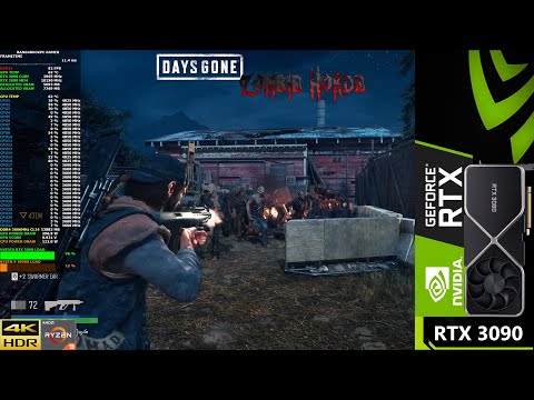 Days Gone Zombie Horde Maximum Settings 4K | RTX 3090 | Ryzen 9 5950X