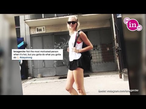 Lena Gercke I Sport bei Todeshitze