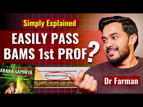 How to Study for BAMS 1st prof? Farman sir