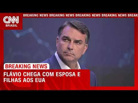 Flávio Bolsonaro chega com mulher e filhas aos EUA após fuga do Brasil | CNN 360°