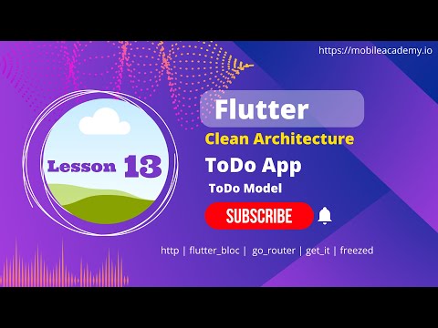 Flutter | Clean Architecture | ToDo Model