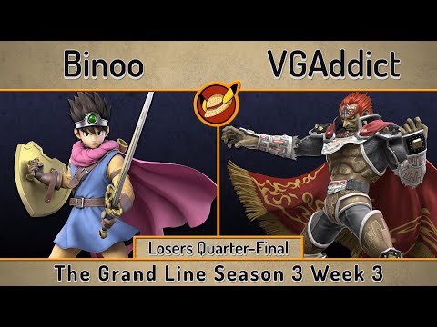 GL S3W3 | Binoo (Hero) vs VGAddict (Ganondorf) | Losers Quarters | SSBU Ultimate Tournament