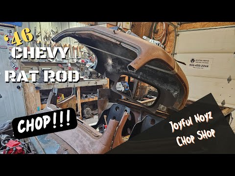 1946 Chevy Truck Rat Rod build part 31 chopping the top