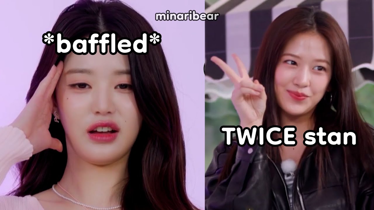 ive yujin being a certified TWICE stan