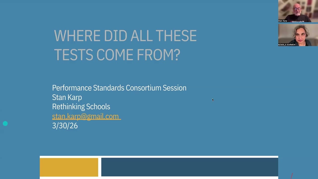 What's Wrong with Standardized Testing & Curriculum? [WHERE THINKING THRIVES series, Session 3]
