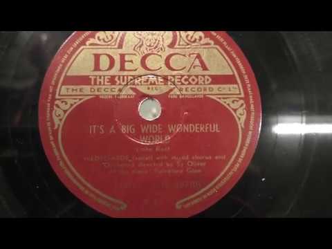 Hildegarde: It's a big wide wonderful world. (1949).