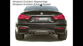 Video: Akrapovic Evolution Line Titan Duplex Racing-Komplettanlage ab Kat (mit OPF-Ersatz) BMW 4er M4 F82 Coupe und F83 Cabrio OPF-Modelle