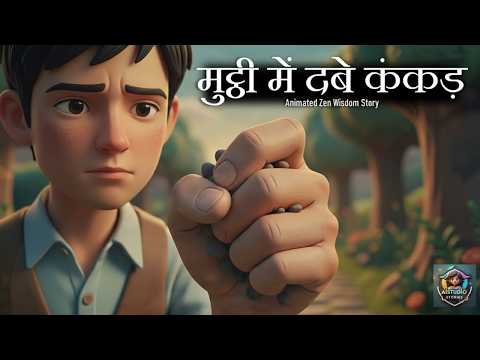मुट्ठी में दबे कंकड़ (Zen Wisdom Story) | AISTUDIO-STORIES video thumbnail