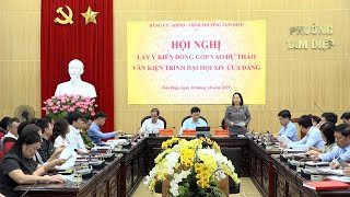 Phường Tam Điệp tổ chức hội nghị lấy ý kiến đóng góp vào dự thảo các văn kiện trình Đại hội XIV của Đảng