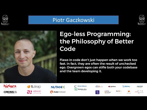 Piotr Gaczkowski - Ego-less Programming: the Philosophy of Better Code -DevopsDays Geneva 2020