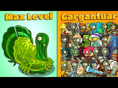 Turkey-pult Plant Premium vs All Gargantuar Zombies 2 -  Plants vs Zombies 2
