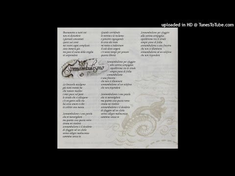 Enrico Ruggeri ‎– Sonnambulismo (con testo)