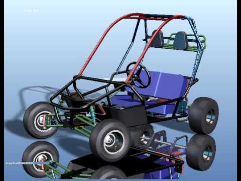 Kinematic Go Cart Suspension Simulation