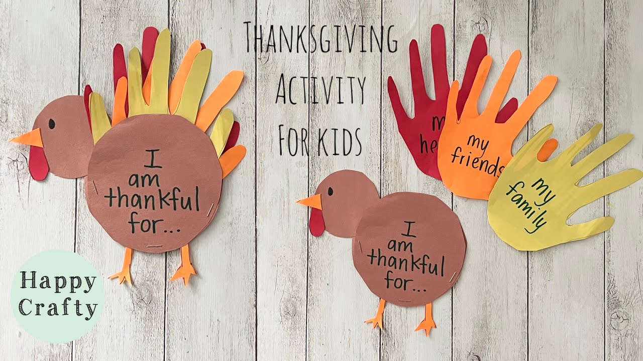 Thanksgiving Activity For Kids | Hand Turkeys