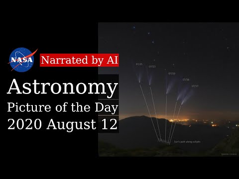 APOD: 2020-08-12 - The Shifting Tails of Comet NEOWISE (Narrated by Salli)