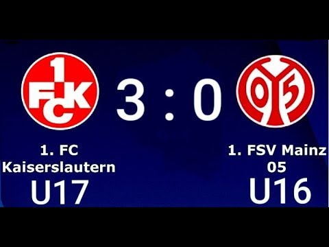 U17 Jhg2002 1. FC Kaiserslautern - 1. FSV Mainz 05 U16 3:0; B-Junioren-Regionalliga Südwest 26.05.19