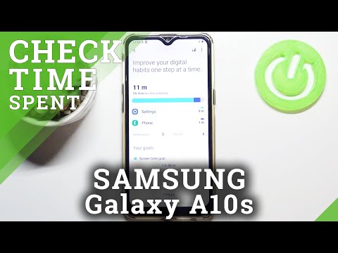 How to Verify Total Screen Time in SAMSUNG Galaxy A10s – Check Display Statistic
