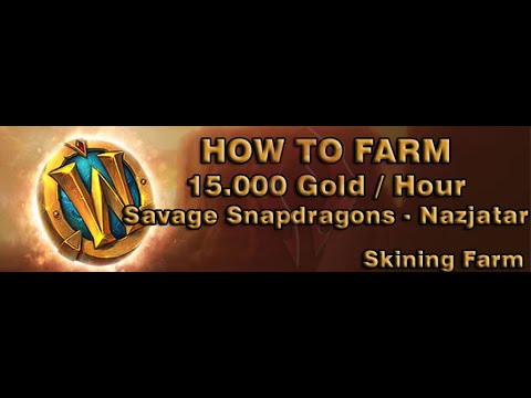 [WOW BFA GOLD FARM 8.3] - 15000 Gold/Hour Farming Savage Snapdragons in Nazjatar