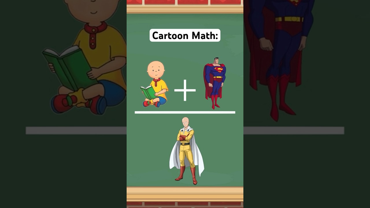 Cartoon Character Math Part 2: #superman