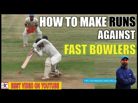 HOW TO MAKE RUNS AGAINST FAST BOWLERS | HOW TO FACE FAST BOWLING | HINDI | BATTING | TIPS