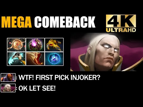 Pro Invoker Show His Skills - Epic Mega Creeps Comeback Dota 2 Gameplay Immortal Rank