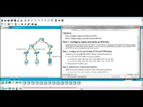 4.3.2.6 Packet Tracer - Configuring IPv6 ACLs
