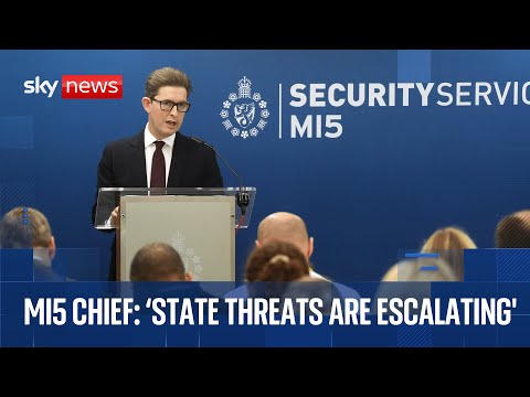 MI5 boss says China plot disrupted in past week - amid rise in state-sponsored threats