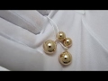 Відео огляд Срібні сережки кульки "Діор" сжх66