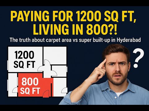 “Hyderabad Flats Shrinking? The Truth About Carpet Area vs Super Built-Up - Hyderabad Realestate