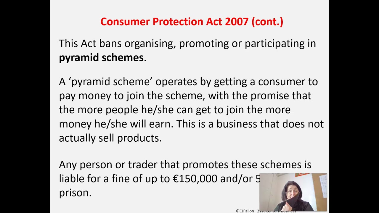 Consumer protection Act 2007