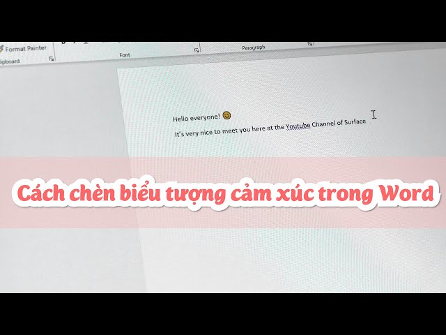 Chèn biểu tượng Emoji (Icon) vào Word