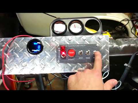 How to wire a 12V Ignition Switch Engine Start Push Button 3 Toggle Panel with Indicator Light