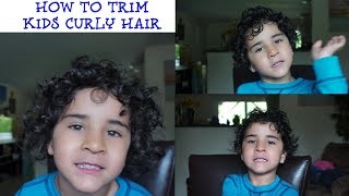 DIY Kids Haircut | How I Trim My Sons Naturally Curly Hair!