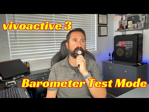 Garmin vivoacitve 3: How to enter Barometer Test Mode